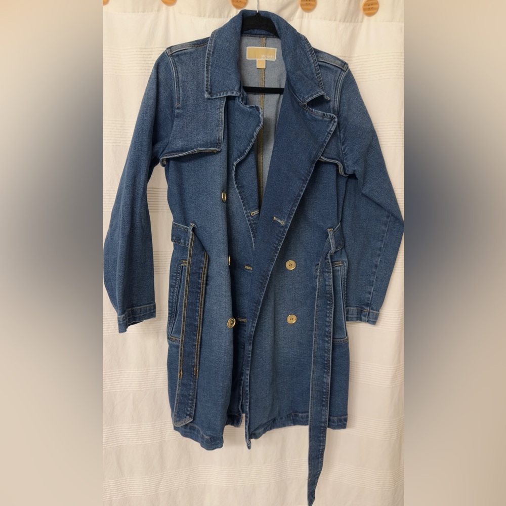 NWOT Michael Kors Jean Trench Coat